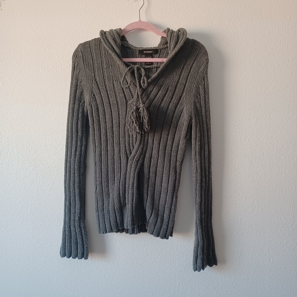 Express sweater with hood